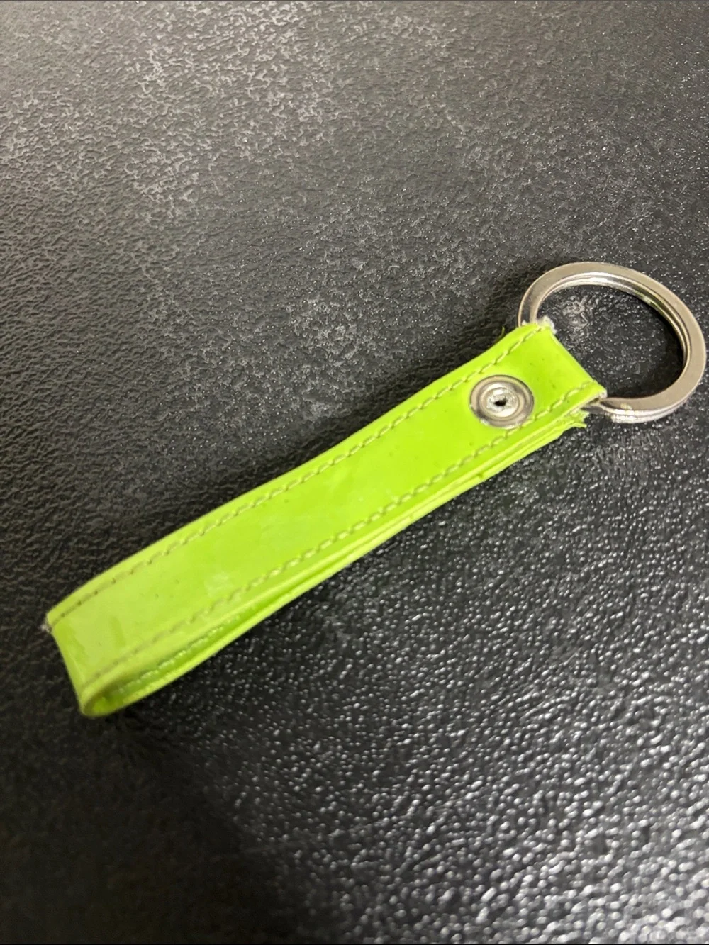 Marc Jacobs Lime Green Leather Key Ring